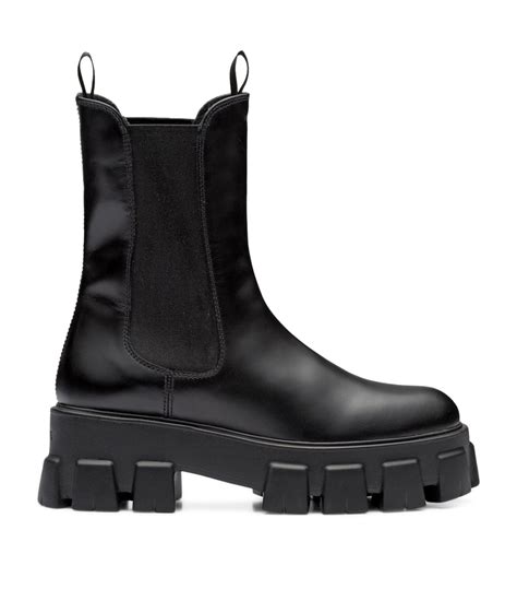 prada monolith boots women's|prada chunky heel ankle boots.